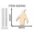 thumbnail image 2 of Unfinished Wood Penguin Silhouette - Craft- up to 46" DIY 20" / 1/4", 2 of 3
