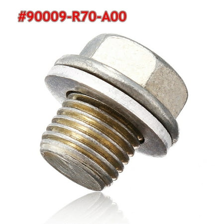 Engine Oil Pan Drain Bolt Plug w/ Washer For Honda Accord Acura #90009-R70-A00,