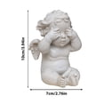 thumbnail image 3 of YOHAVEN European Vintage Cherub Statue, Angel Candle Holder Resin Sculpture for Garden Home Tabletop, Retro Decorative Ornament for Living Room Mantle, 3 of 6