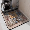 thumbnail image 2 of Dish Drying Mat, Coffee Text Absorbent Coffee Bar Mat for Countertops, Coffee Bar Accessories for Kitchen Counter Coffee Maker Coffee Pot Dining Room Decoration 18x24in, 2 of 7
