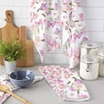thumbnail image 2 of Flowers Butterfly Pink Microfiber Towel Absorbent Kitchen Cleaning Cloth Dish Towel Household Cleaning Towel, 2 of 7