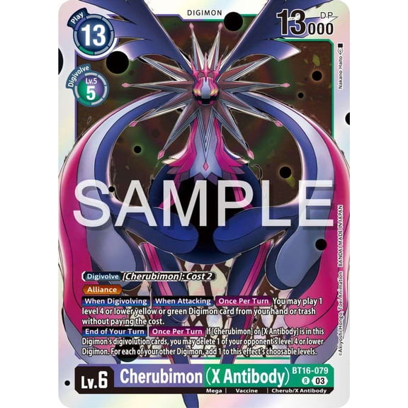 Digimon Beginning Observer Rare Cherubimon BT16-079 (X Antibody)