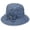 Blue, variant on Women's Outdoor Comfy Cotton Bucket Hat Fishman Cap with Bowknot, Inner Windproof Rope
