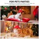 thumbnail image 3 of Gorro rojo navideño para mascotas, tejido de lana cálida con forma de Papá Noel y agujeros para las orejas, para gatos, perros y cachorros., 3 of 8