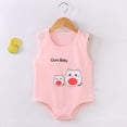 thumbnail image 2 of Fengactive Unisex Baby Sleeveless Tank Triangle Bodysuit Cute Print Soft Cotton Round Neck Snap Crotch Summer Infant Romper Onesie, 2 of 5