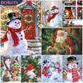 thumbnail image 2 of Pintura de diamantes 5D DIY, muñeco de nieve de Navidad, punto de cruz, bordado de diamantes, mosaico de dibujos animados, manualidades, adorno de vacaciones, regalo, nuevo, 2 of 4