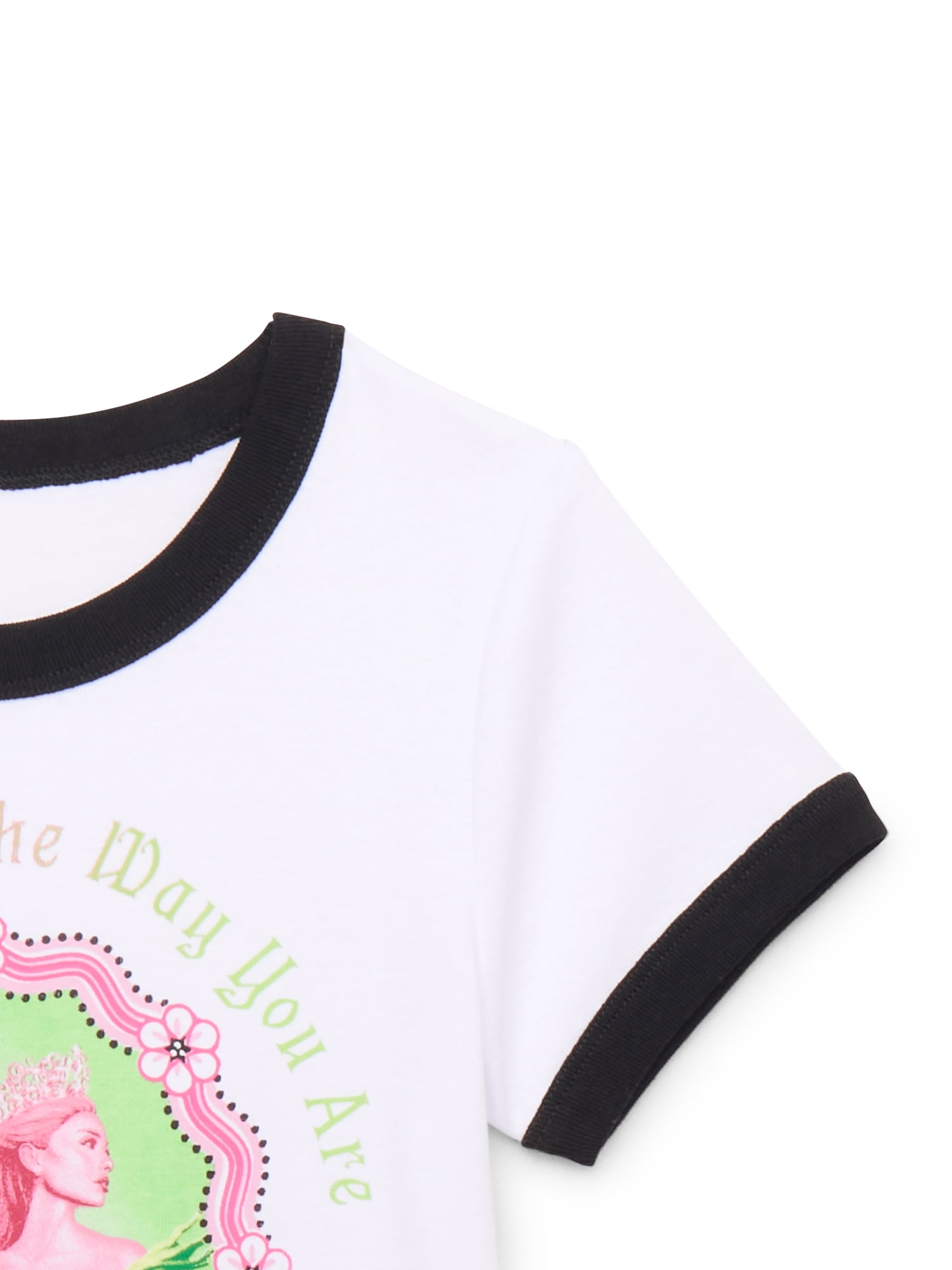 Wicked Girls Short Sleeve Ringer Graphic Tee, Sizes 4-16