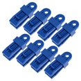 thumbnail image 1 of Unique Bargains 7mm Snap Tighten Sliding Lock Grip Awning Clamp Tarp Clips Blue 12 Pack, 1 of 5