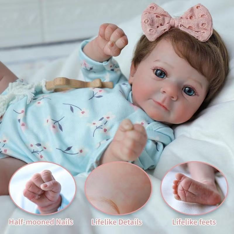 Dayoff Kids Lifelike Reborn Baby Dolls -18 Inch Realistic Baby Doll With Clothes For Kids Age 3+(No Accessories)
