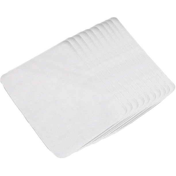 10 paños de limpieza de cuero, gamuza precortada, para moldear cerámica, reutilizables y suaves. 10 piezas gris