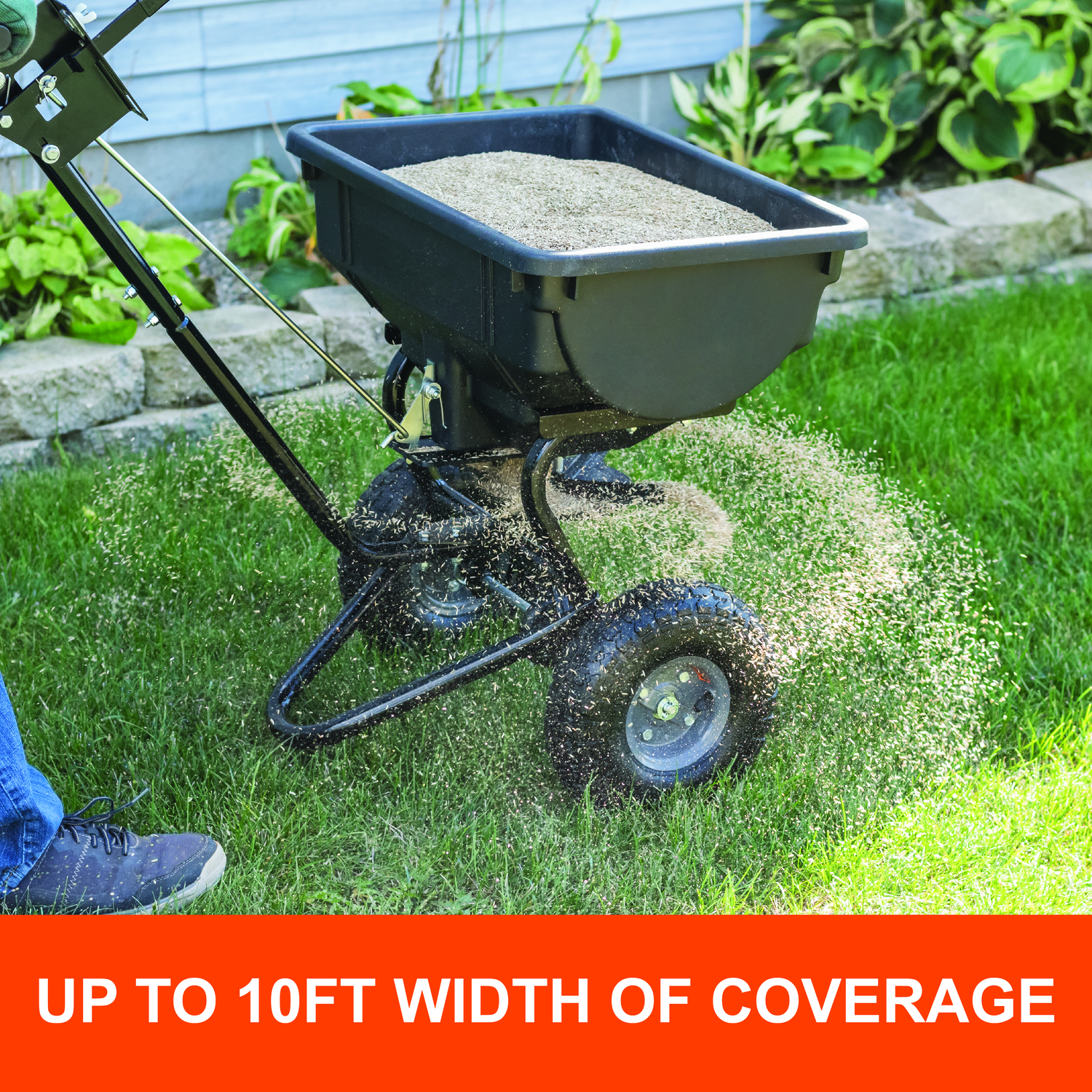 Agri-Fab Pro 85 lb Capacity Push Broadcast Spreader Model # 45-0532