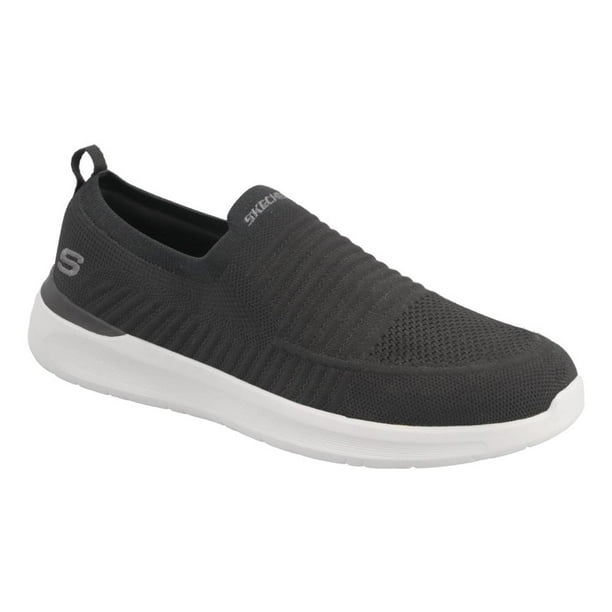 Tenis Skechers Hombre Cómodos Transpirables Slip On Negro Talla 27