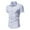 White, variant on EchfiProm Mens T-Shirts Red Short Sleeve V Neck Polo Shirts Polka Dot Slim Fit Casual Tops XS