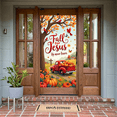 thumbnail image 6 of Autumn Leaves Fall for Jesus Inspirational Christian Pumpkin Banner for Church Event Outdoor Decoration Gathering, 6 of 8