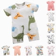 thumbnail image 4 of Baby Onesies Boy Baby Boy Rompers Bamboo Viscose Short Sleeve One-piece Jumpsuit Baby Boy Summer Clothes, 4 of 4