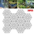 thumbnail image 1 of CNKOO 20pcs Floating Pond Protectors Plastic Net Fish Guard Grid Cover for Birds Pests, 1 of 8