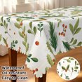 thumbnail image 2 of Tchckioa Rectangular Tablecloth for Restaurant,Stain Proof Waterproof Table Cover(60x120 Inch,Green Leaf and White), 2 of 6