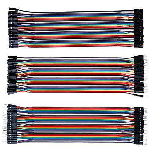 120Pcs Dupont Jumper Wire Male to Male to Female to Female Cable Kit for Arduino