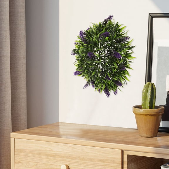 30cm Artificial Lavender Topiary Plant, Decorative Garden Ornament for Indoor and Outdoor Use, and Weather Resistant