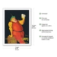 thumbnail image 2 of Cruz del Campo Brewery Beers - Seville Spain - Vintage Advertising Poster by Leonetto Cappiello c.1906 - Japanese Unryu Rice Paper Art Print 24 x 32 in, 2 of 4
