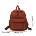 thumbnail image 3 of Corduroy Backpack, Large Capacity Lightweight Daypack for School & Travel, Ultralight Polyester Bag, 1-Pack, 3 of 6