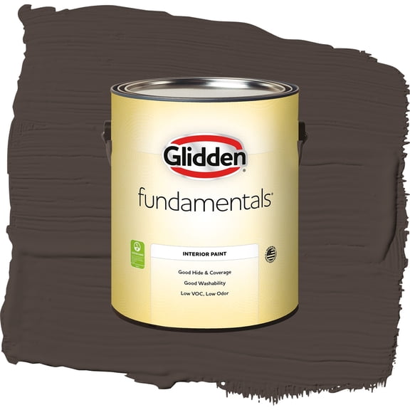 Glidden Fundamentals Dark Granite / Brown, Eggshell Interior Paint, 1 Gallon