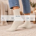 thumbnail image 4 of MKOSPLRT Women’s Thickened Fleece Mid‑Calf Socks Beige Soft Coral Velvet Warm Cozy Sleeping Socks Home Floor Socks for Cold Winter Indoor Lounging Daily Wear, 4 of 8