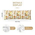 thumbnail image 3 of KLL Ultra Soft Microfiber Body Pillow Cover/Pillowcases 20"x54" with Hidden Zipper Closure-Autumn Forest Animals, 3 of 8