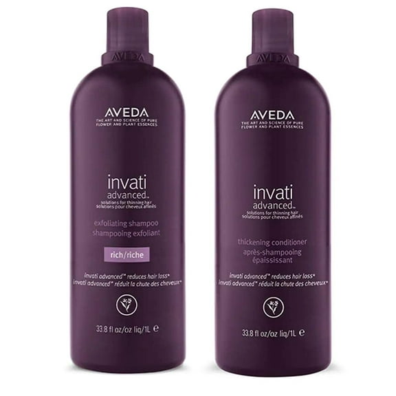 Aveda Invati LIGHT Exfoliating Shampoo and Thickening Conditioner 33.8 oz DUO