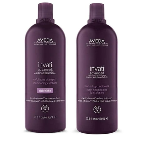 Aveda Invati LIGHT Exfoliating Shampoo and Thickening Conditioner 33.8 oz DUO