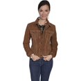 thumbnail image 1 of Scully L107-125-XL Veste en Jean Suède pour Femmes - Marron Café - Extra Large, 1 of 1