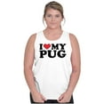 thumbnail image 5 of Love Pug Cute Dog Breed Lover Pet Owner Tank Top Tee Shirt Women Brisco Brands S, 5 of 6