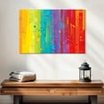 thumbnail image 2 of Elephant Stock Striped Rainbow Digital Abstract Wall Art - Horizontal Canvas Wall Art - Living Room Wall Decor - Advocacy Art Canvas - Orange And Turquoise Decor - 24" x 16", 2 of 8