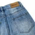 thumbnail image 4 of KIDSCOOL SPACE Big Boys Jeans,Kids Elastic Band Inside Ripped Denim Pants,Light Blue,8-9 Years, 4 of 6