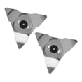 thumbnail image 4 of Cuchilla triangular para cortacésped robótico, cuchillas de corte de acero inoxidable para cortacésped RC TC MC RS, 2 uds., 4 of 10