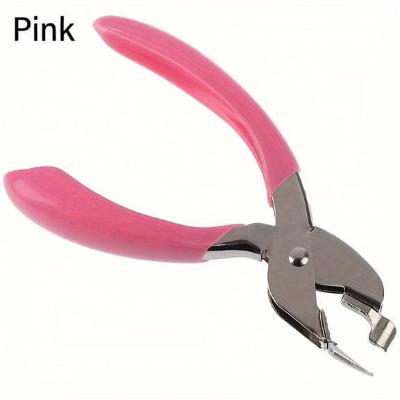 Ergonomic Plastic Staple Remover Tool 3.94 x 3.94 x 1.97 Inches Lightweight 3.03 Ounces Portable Handheld Staple Puller for Office and Document Handling Pink