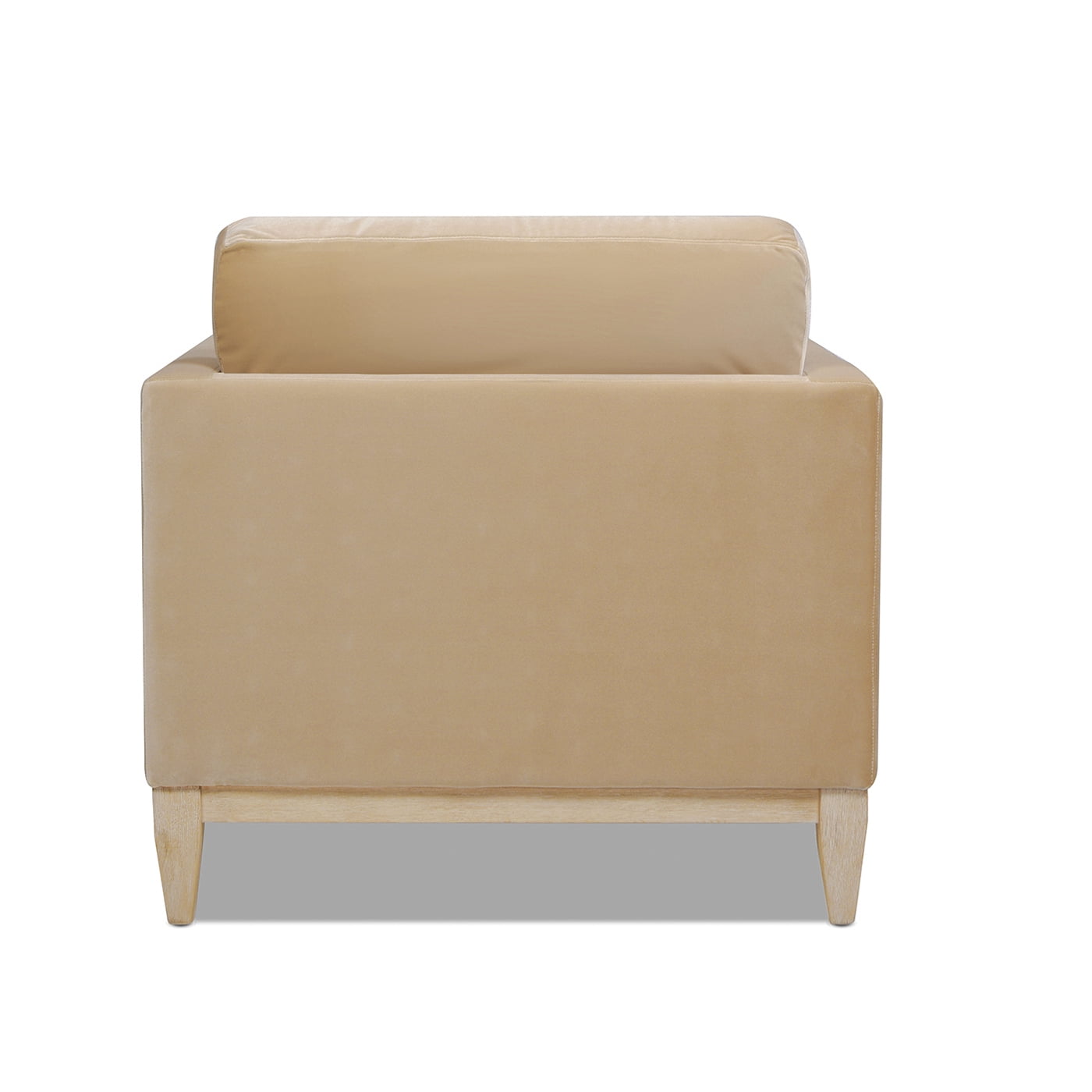 Knox 36" Modern Farmhouse Arm Chair Fawn Brown Performance Velvet