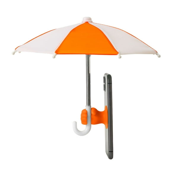 Soporte para paraguas y teléfono, parasol, mini paraguas para teléfono móvil con ventosa ajustable tipo puño, visera universal antideslumbrante para exteriores