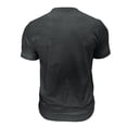 thumbnail image 5 of HOOMEUMY Men's Fashion Button Placket Short Sleeve Tops Lightweight Casual Basic Tees with Pocket for Daily Streetwear & Holiday Black XL, 5 of 6