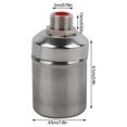 thumbnail image 5 of 1/2in Floating Ball Valve Stainless Steel Automatic Water Control Valve for Water Tank Sink Tower, 5 of 5