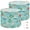 Color 2, variant on Drum Lampshades Set of 2 Pagoda Garden Floral Border Blue Water Landscape Oriental Architecture 13"x13"x10" Light Shade for Table Lamps Floor Lamp Shades Replacement Assembly Required