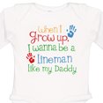 thumbnail image 4 of Inktastic Lineman Like Daddy Boys or Girls Long Sleeve Baby Bodysuit, 4 of 5