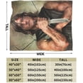 thumbnail image 3 of Norman Reedus Blanket Bedding Fleece Blanket Daryl Dixon Soft Throw Blankets Lightweight Anti-Static Blanket - 3 Sizes, 3 of 5