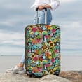 thumbnail image 7 of Disketp Color Summer Elastic Travel Luggage Cover Travel Suitcase Protective Cover For Trunk Case Apply To 18''-32'' Suitcase Cover-Large, 7 of 7
