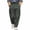 #0265-Army Green, variant on Men Corduroy Pants with Double Pleated Front and Multi Patched Pockets Button Closure Waist Loose Fit Baggy Cargo Trousers for Young Men