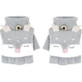 thumbnail image 1 of Guantes sin dedos con solapa para niños, lindos mitones de zorro, elásticos, convertibles, de punto, para invierno, 1 of 4
