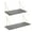Gray, variant on Kate and Laurel Vista Wood and Metal Wall Shelves, Gray/Gold 2 Piece