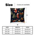 thumbnail image 5 of Christmas Velvet Throw Pillow Covers Set of 2 - 16x16, 18x18, 20x20 Inches - Unique Patterns for Bed, Chair for Various Occasions, 5 of 6