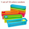 thumbnail image 3 of Classroom Pencil Organizer Pencil Basket or Crayon Basket, Colors, Random Colors (30 Pack), 3 of 7