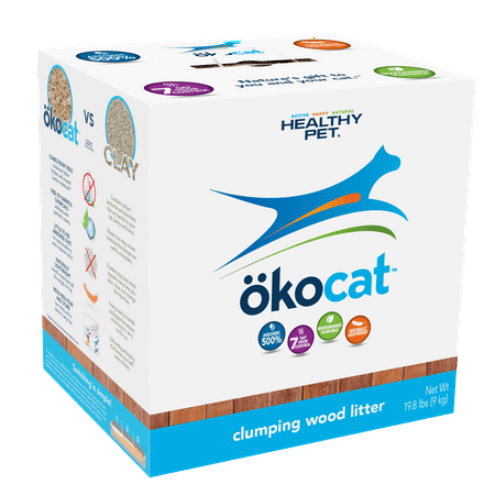 Okocat Clumping Wood Cat Litter, 19.8-lb